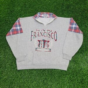 Vintage San-Francisco Sweatshirt Women Large 22x23 Baggy USA